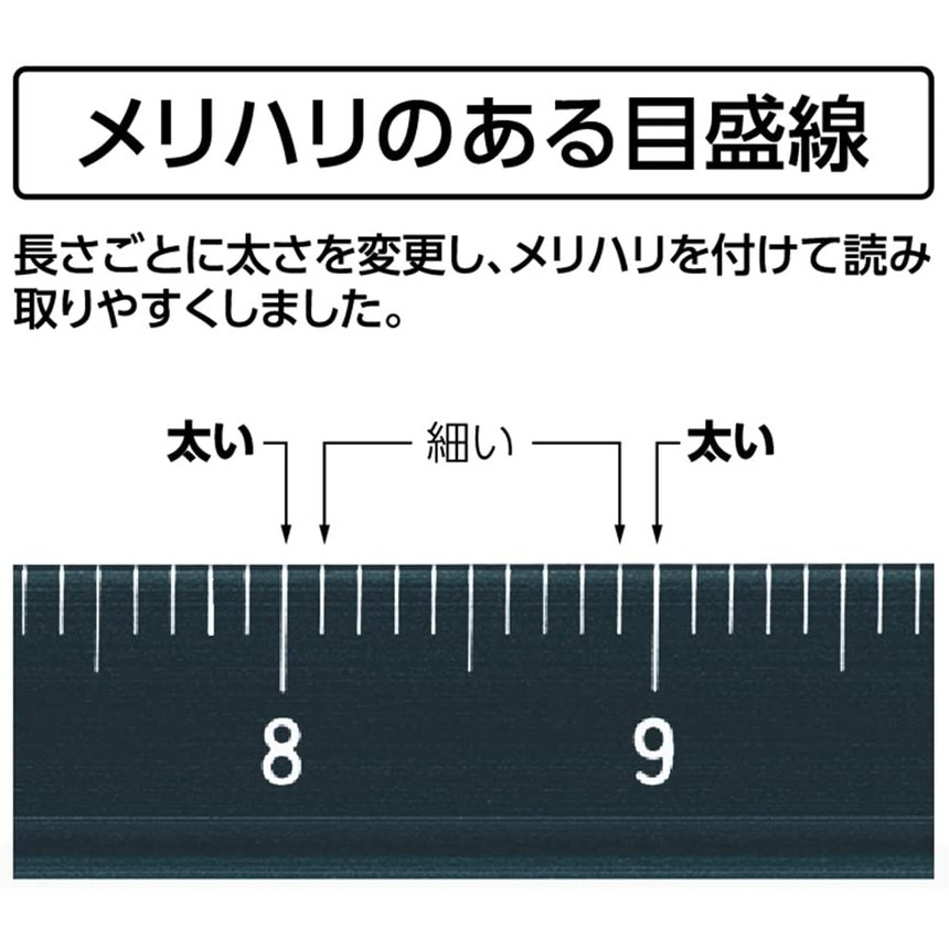 シンワ測定 アルミ三角スケール B-15 15cm 建築士用 ブラック 74977