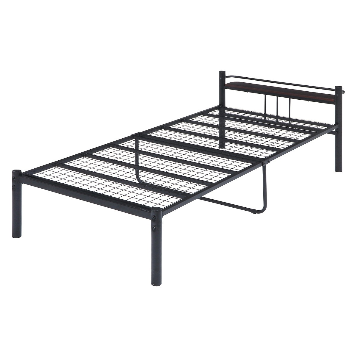 【新品・送料無料】宮付　シングルベッド　タンテ　ブラック 送料無料】不二貿易 宮付 シングルベッド タンテ ブラック SD-2175BK