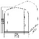 【送料無料】簡単組み立てガレージハウス 3台用サイクルハウス 間口1.57m 奥行2.2m 白/グレー アークランズ