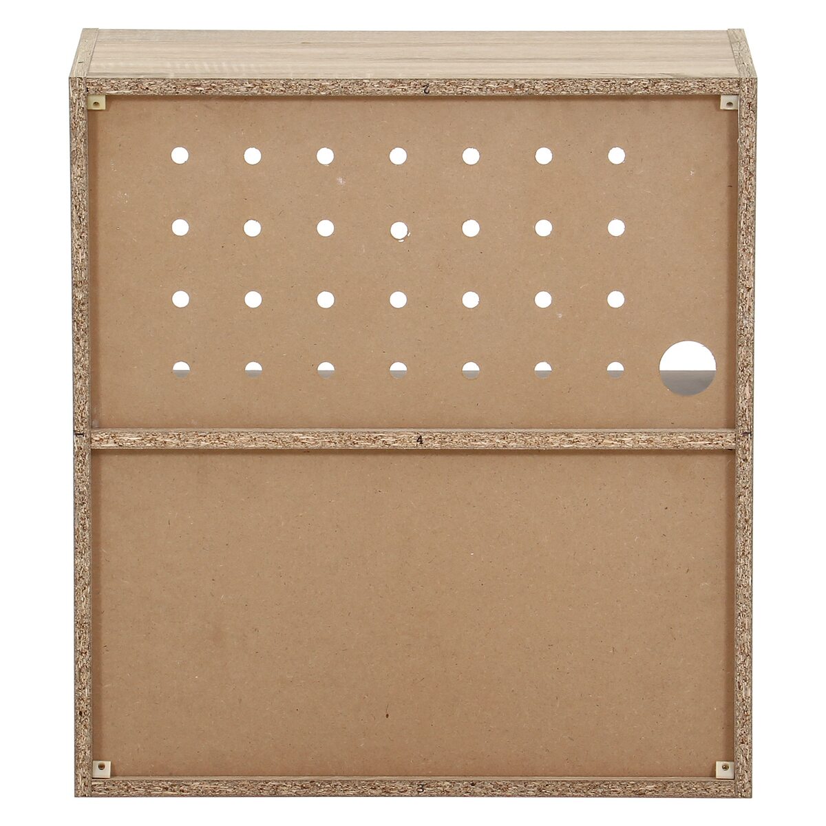 【送料無料】不二貿易 連結できる収納ボックス オーク FBC609 【メーカー直送・代引不可・置配不可・配送地域限定】