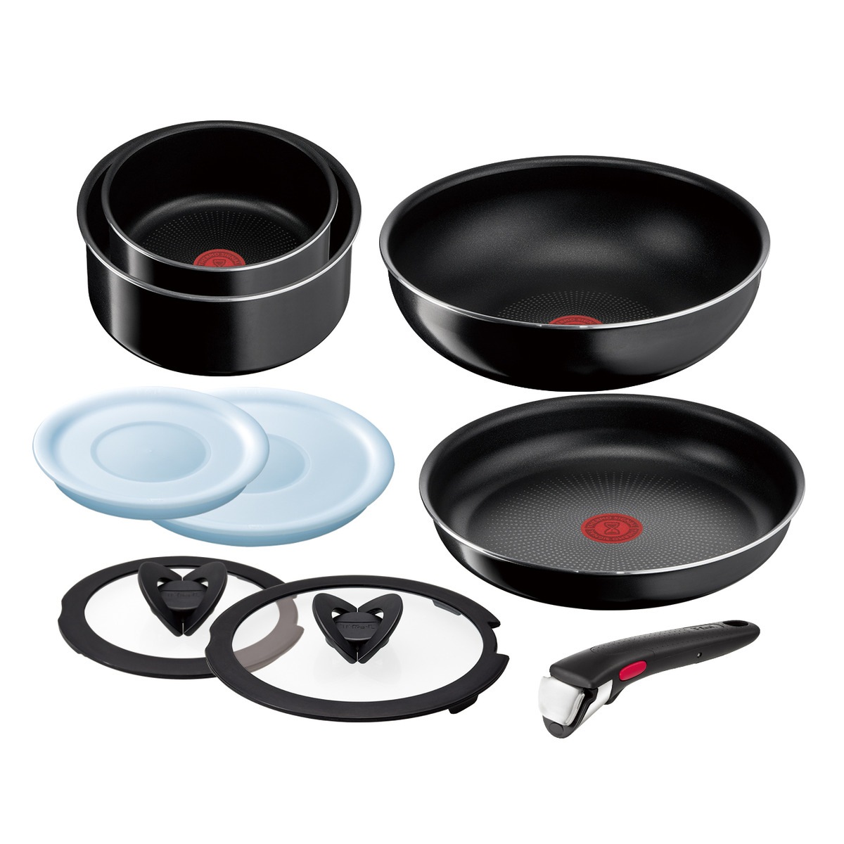 即購入可　未使用ティファールフライパンセット 9点セット L16199 T-fal ティファール フライパン セット9 フレーズグレー