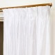 採光性裏地付レースカーテン 巾100x丈133cm ホワイト 2枚入 105113 【メーカー直送・代引不可・置配不可】