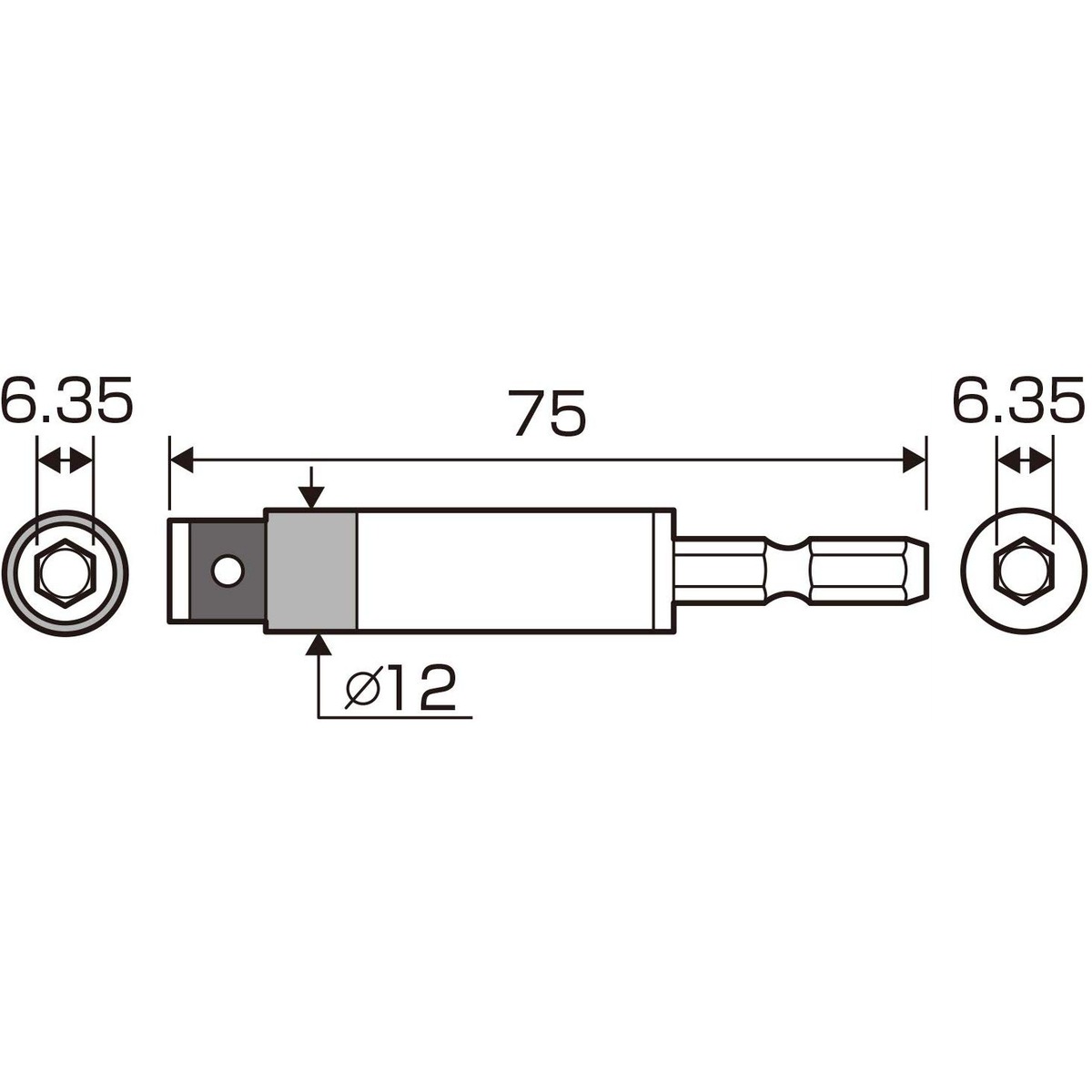 アネックス ANEX 電気工事用 トルクアダプター M3 ATA-M3