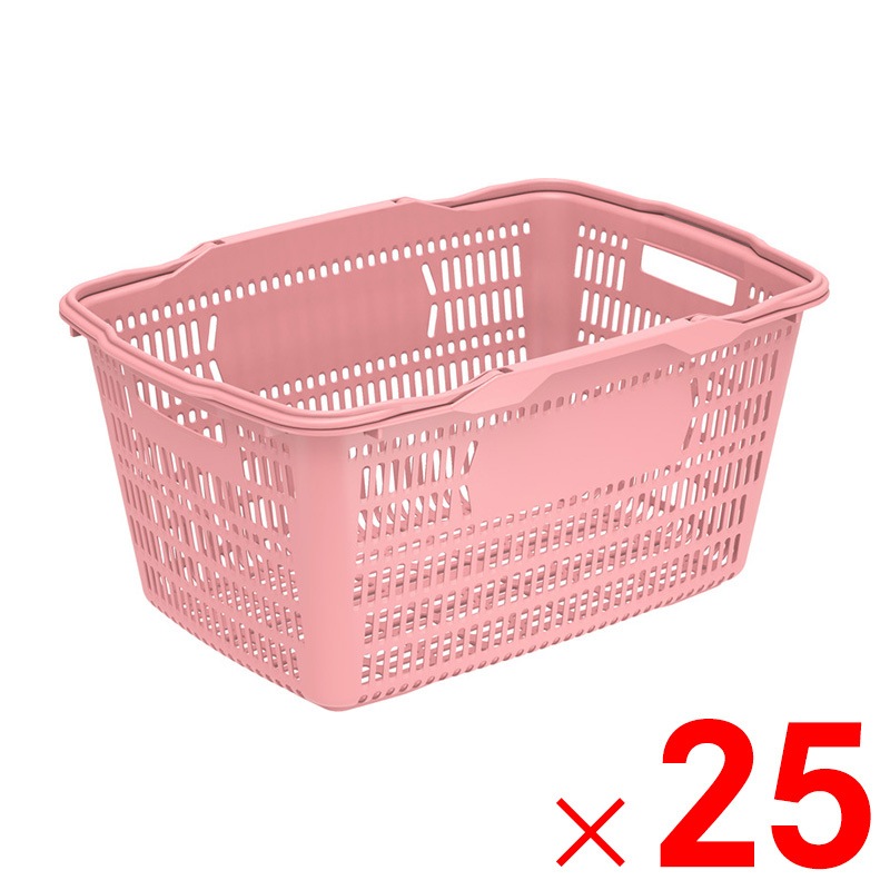 【送料無料】【法人限定】サンコー サンショップカーゴ29L(把手付き) レッド 102953-00 ×25個 セット販売 【メーカー直送・代引不可・置配不可】