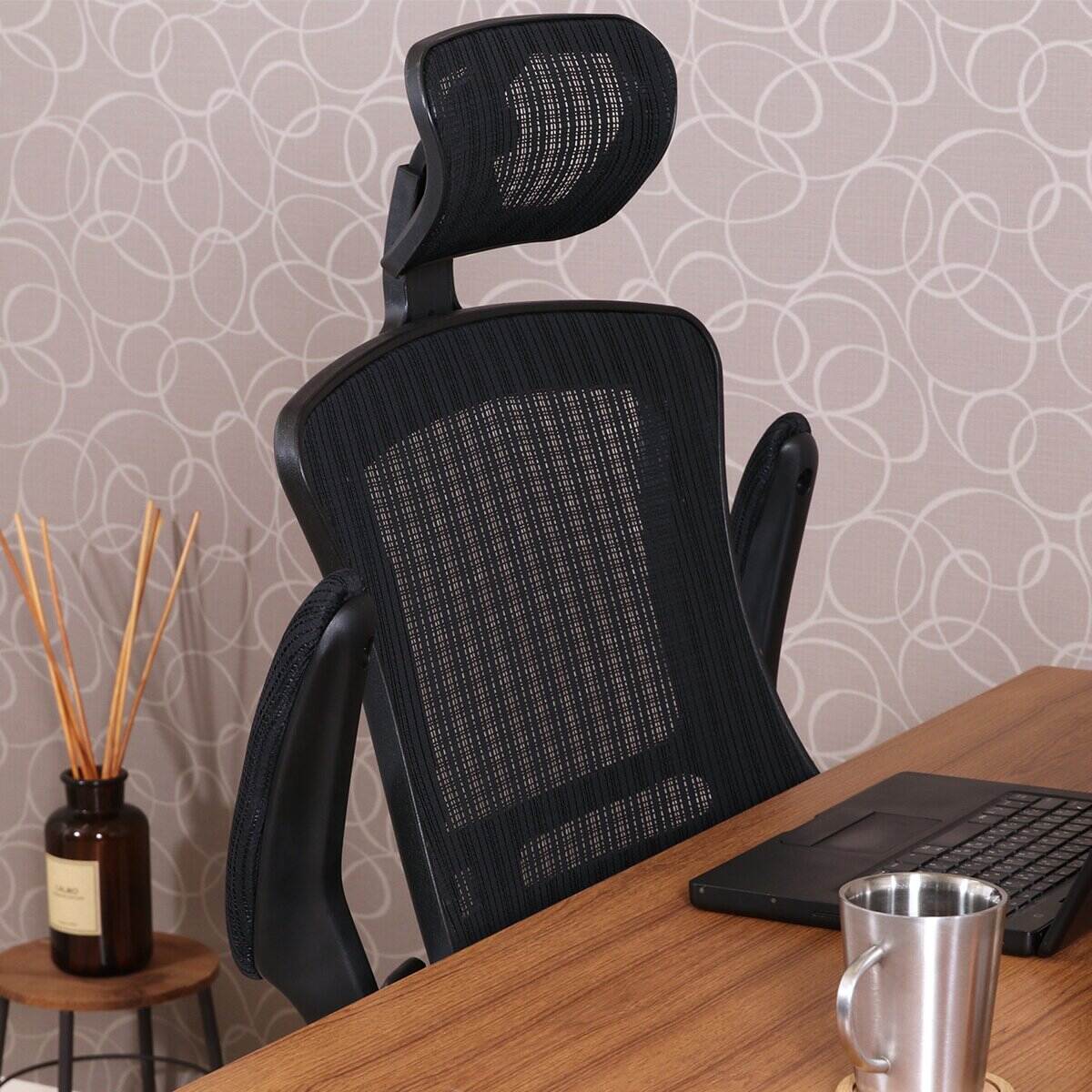 送料無料】不二貿易 アームアップチェア マスター3 BK ZP-805