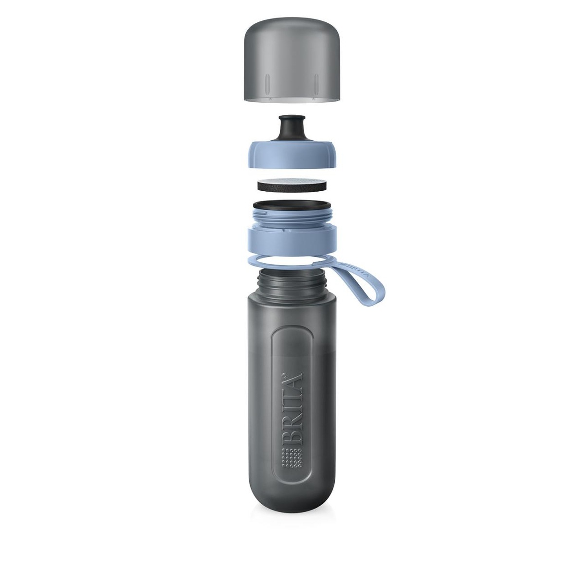 ブリタ BRITA ボトル型浄水器 アクティブ ダークブルー 600ml