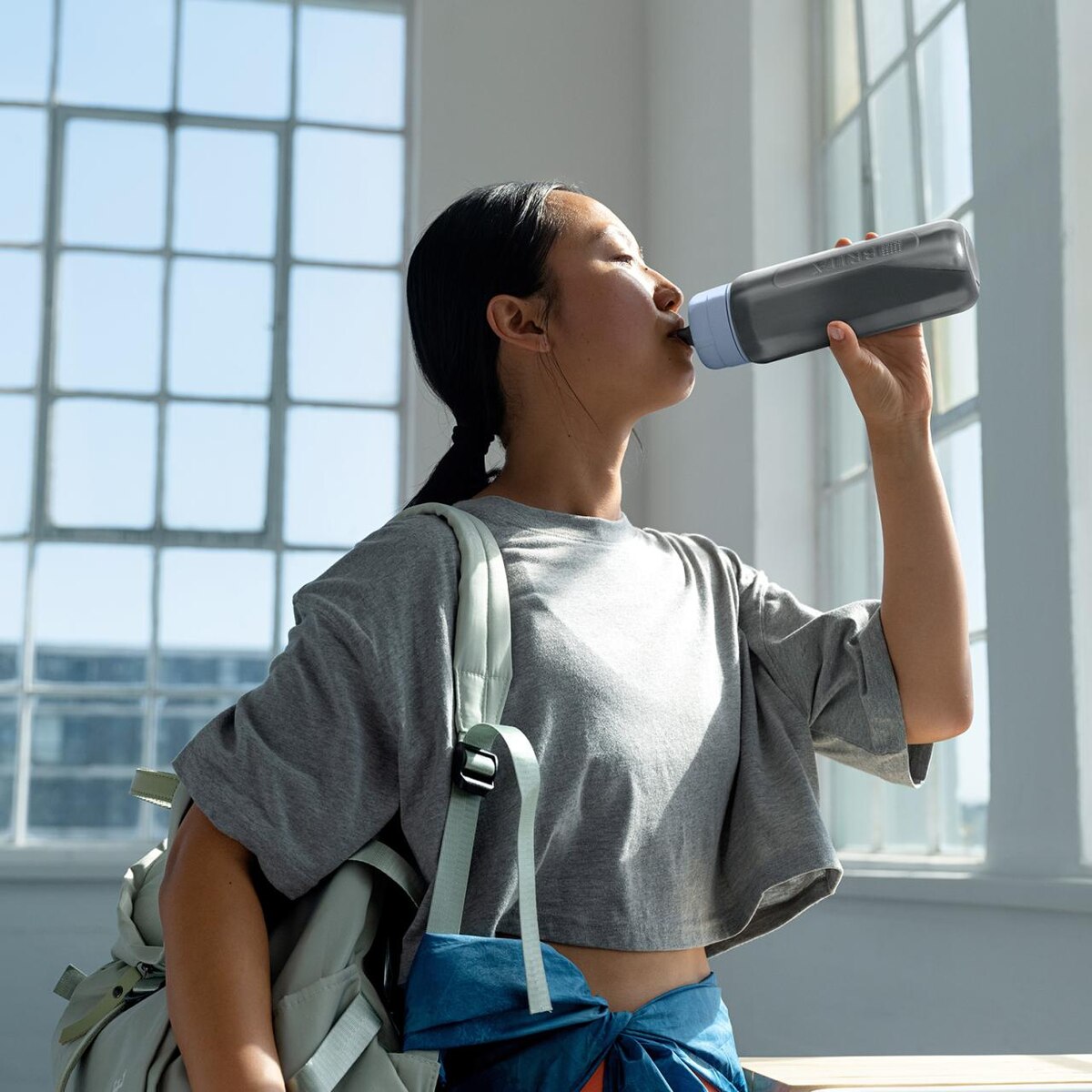 ブリタ BRITA ボトル型浄水器 アクティブ ダークブルー 600ml