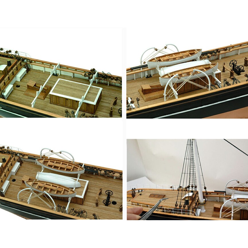 旧イマイ ウッディジョー 木製模型 1/80 カティサーク・ザ・キング (帆