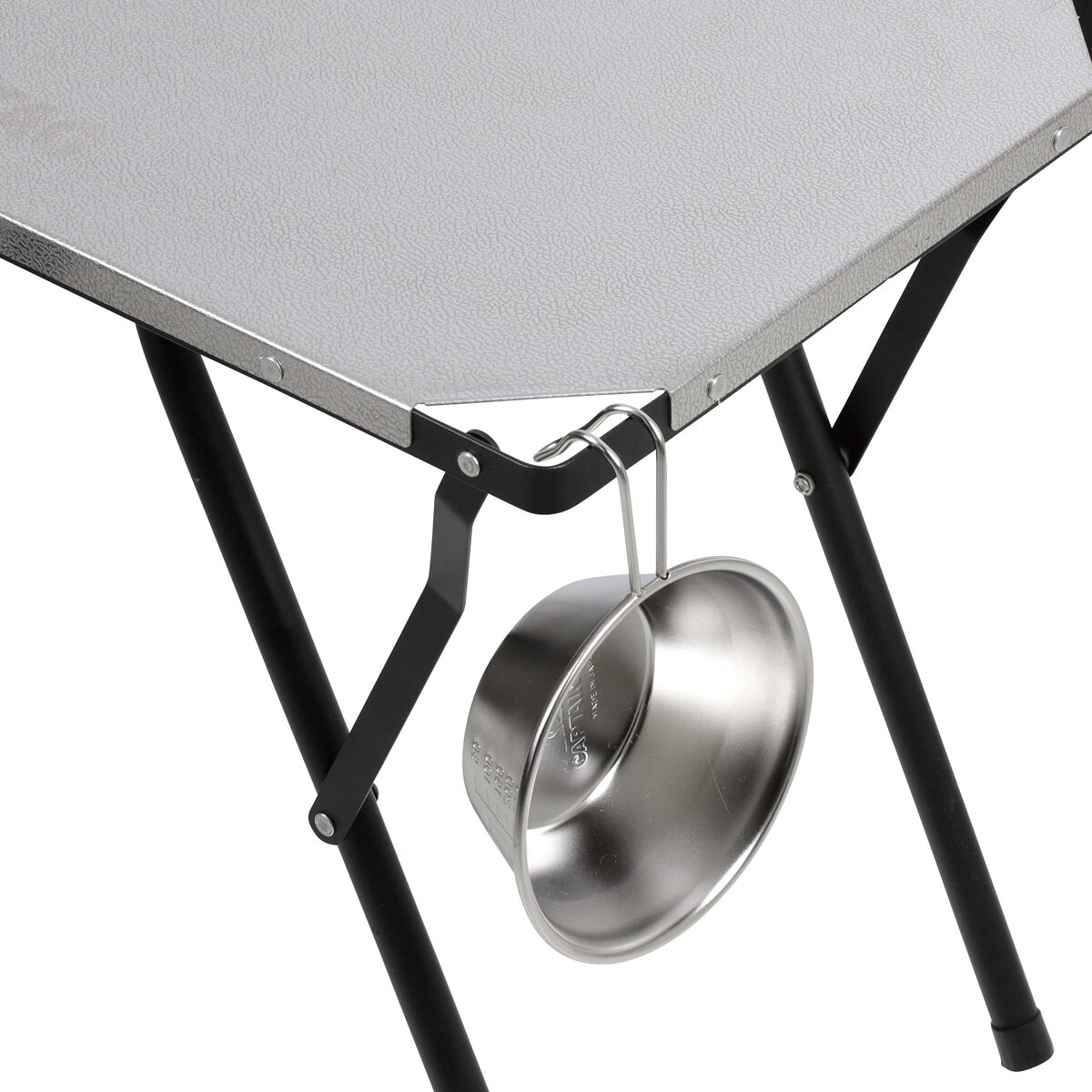 【送料無料】キャプテンスタッグ 2way ステンレスサイドテーブル 60×30 UC-0555