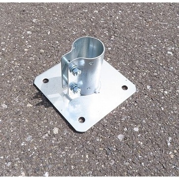 アメリカンフェンス用固定ベース金具 Φ48.6 ×2個 セット販売