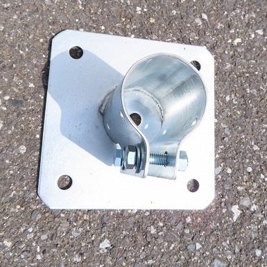 アメリカンフェンス用固定ベース金具 Φ48.6 ×2個 セット販売