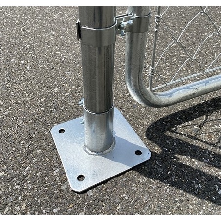 アメリカンフェンス用固定ベース金具 Φ48.6 ×2個 セット販売