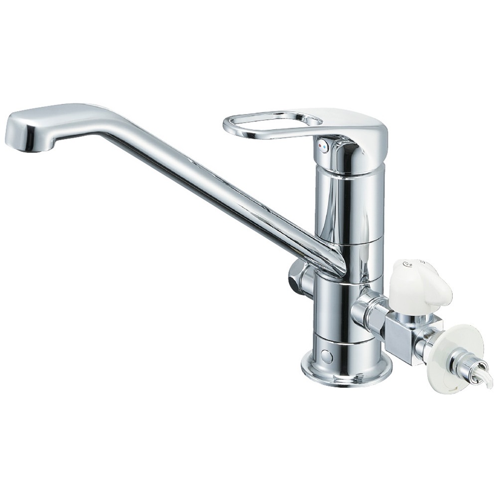 送料無料】サンエイ SANEI シングルワンホール分岐混合栓 寒冷地用