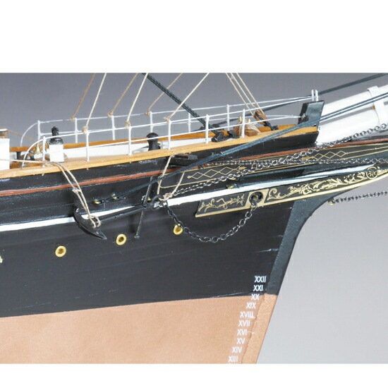 送料無料】ウッディジョー 木製帆船模型 1/100 カティサーク 帆付