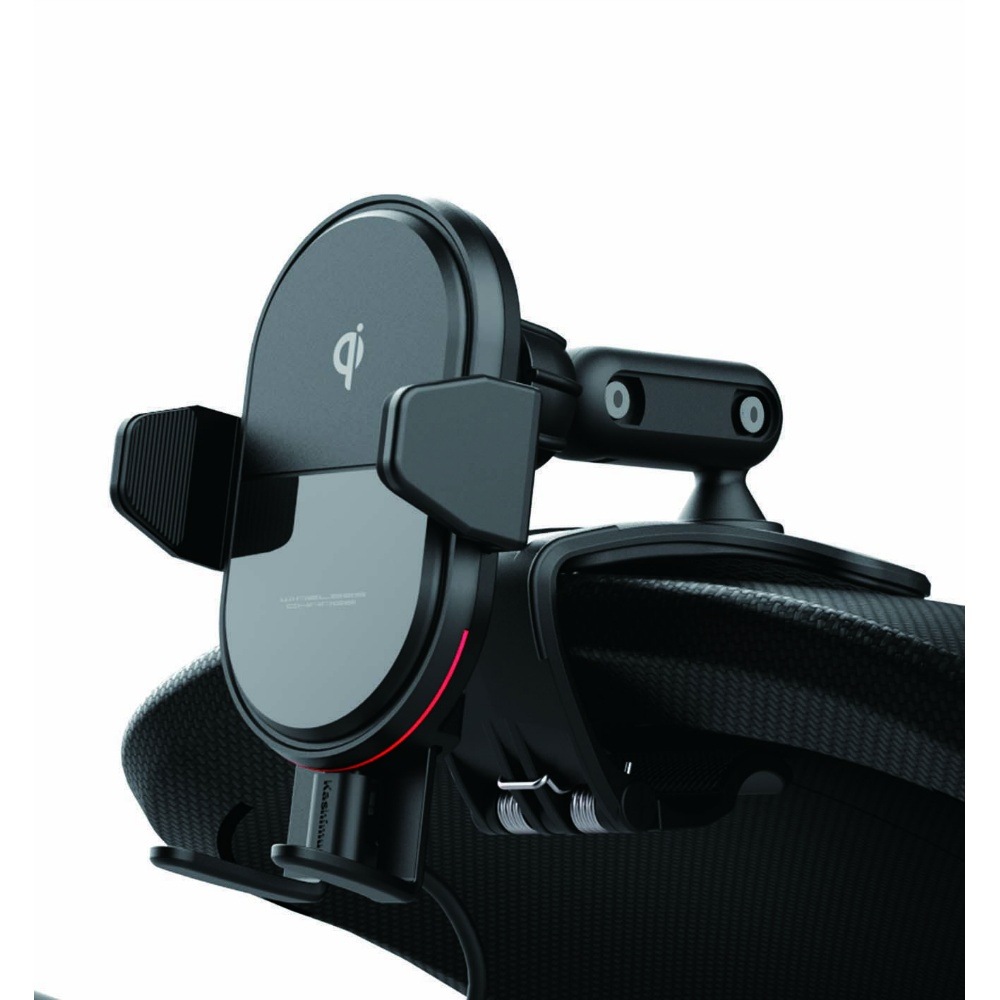 ワイヤレスタブ カシムラ ワイヤレス充電器 自動開閉ホルダー クランプ式 KW-38 | カー