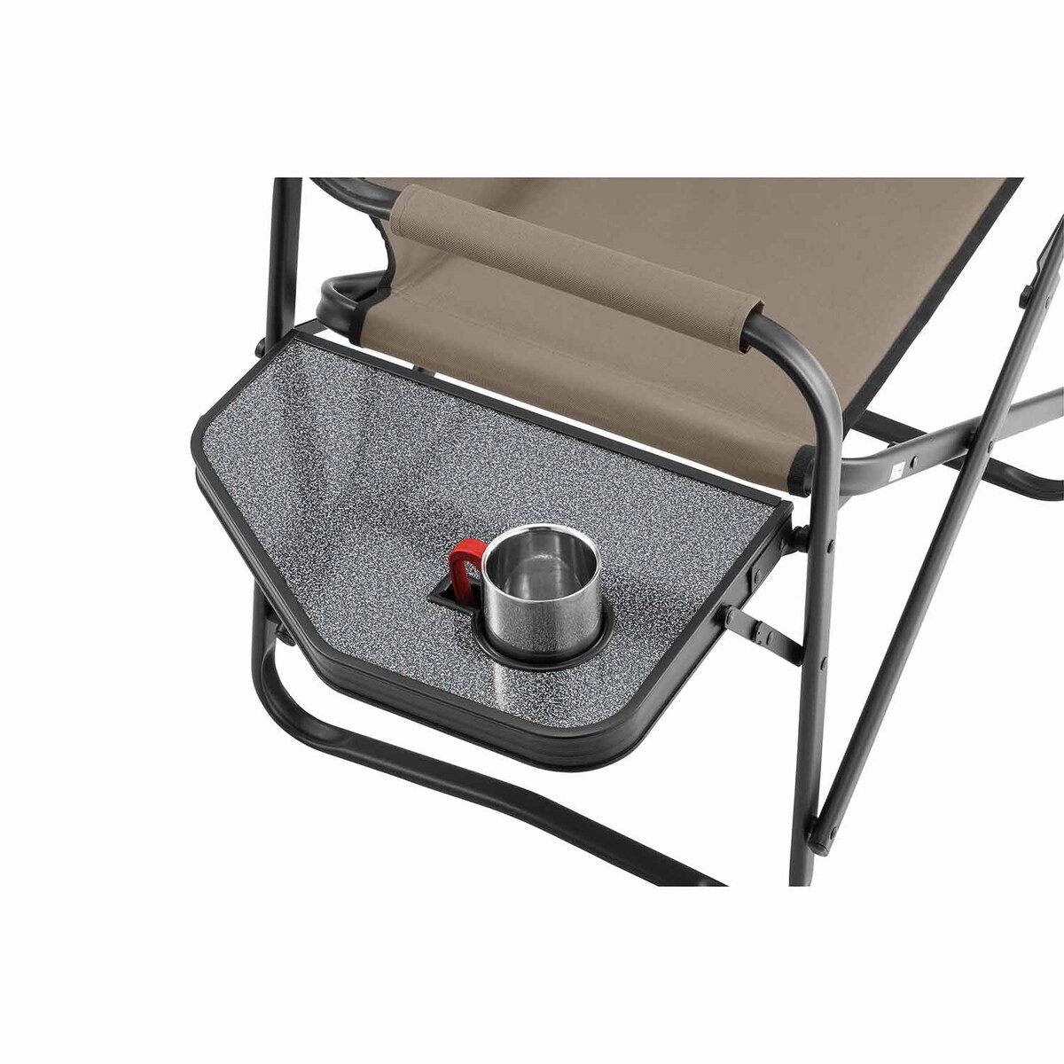 【送料無料】コールマン サイドテーブル付デッキチェアST グレージュ 2190860
