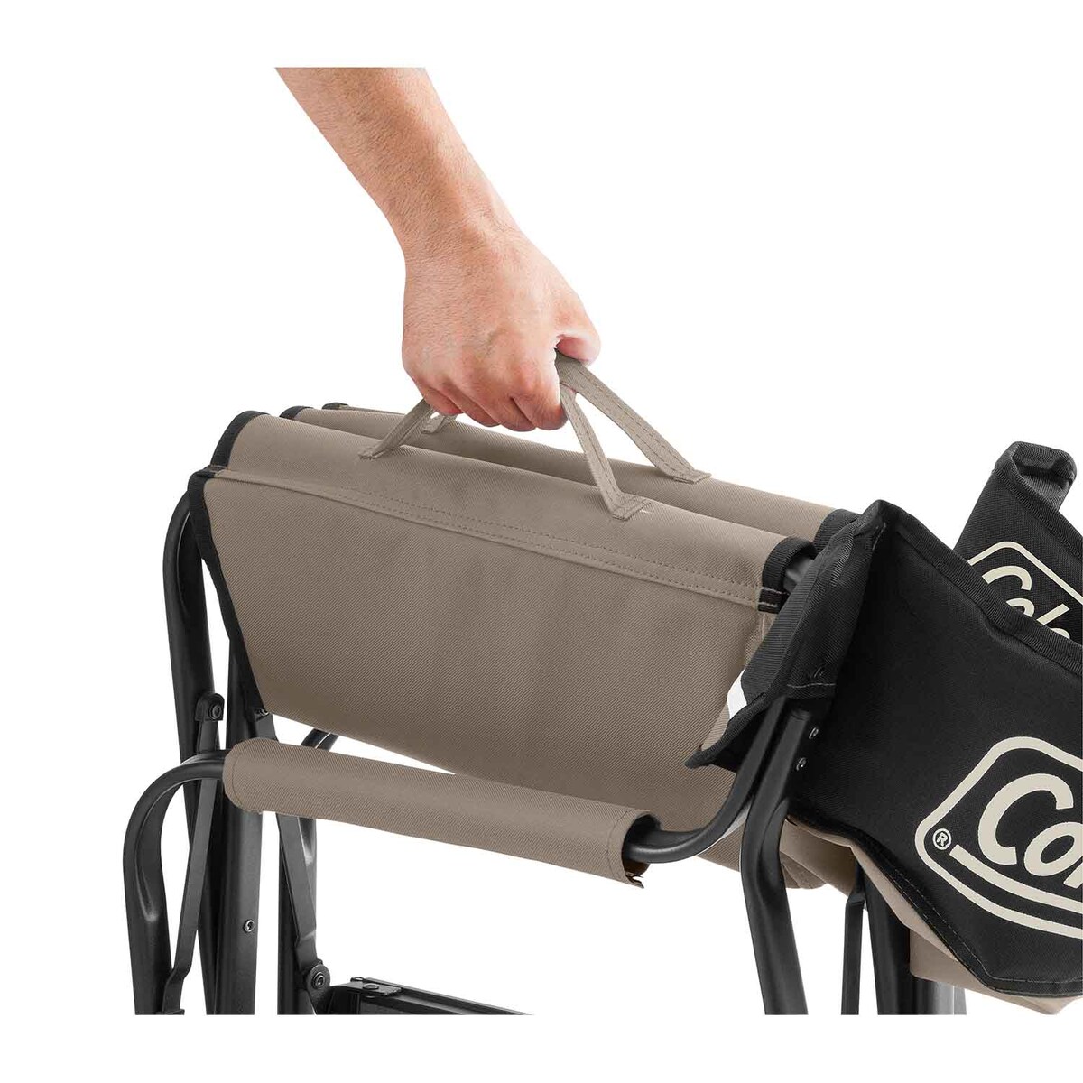 【送料無料】コールマン サイドテーブル付デッキチェアST グレージュ 2190860