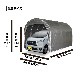 【送料無料】南栄工業 パイプ車庫 2540UMSV 「3梱包」 【大型便・時間指定不可】