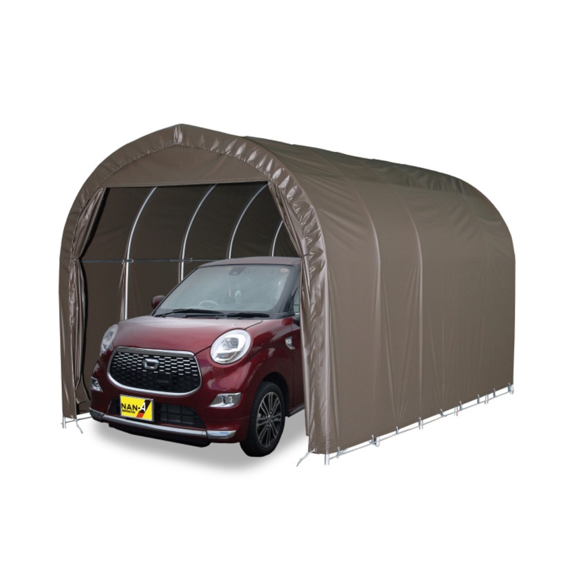 【送料無料】南栄工業 パイプ車庫 埋め込み式 軽用 2540USB 「3梱包」 【大型便・時間指定不可】