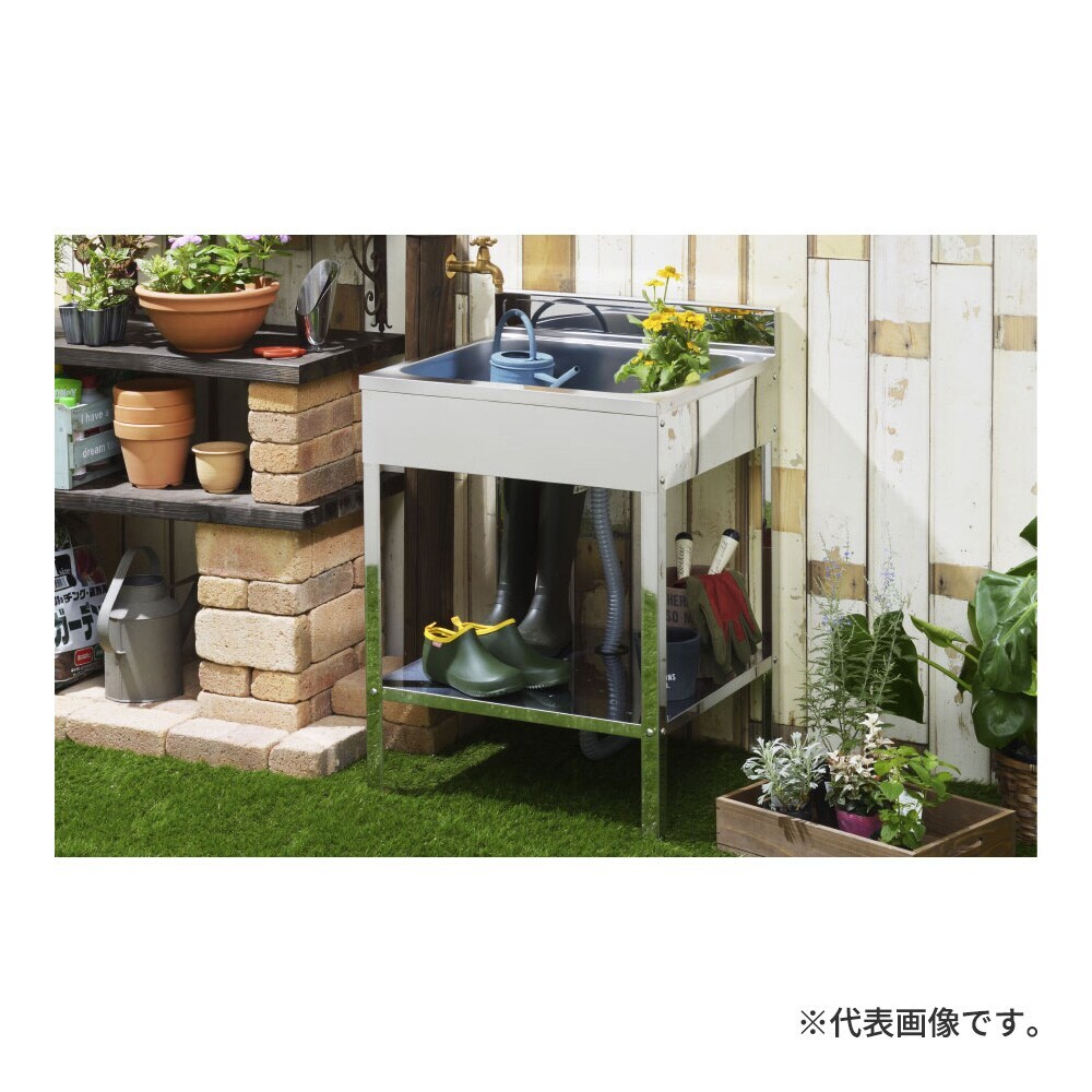 送料無料】ステンレス アウトドアキッチン 流し台 幅1000mm 奥行550mm