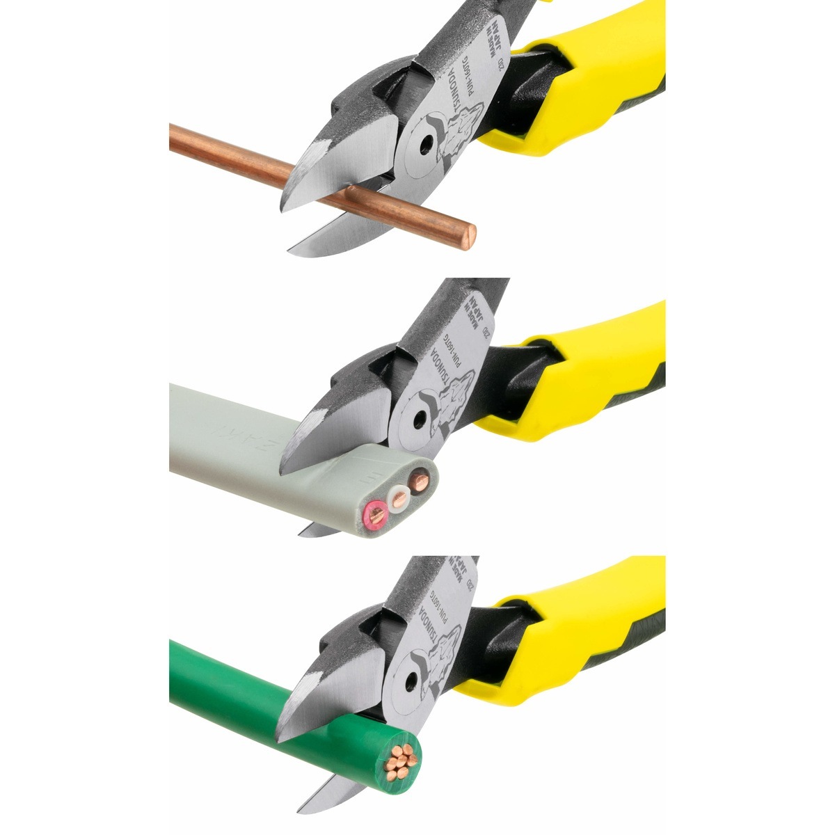 ツノダ 電工パワー薄刃ニッパー 160mm PUN-160TG | 工具,作業工具