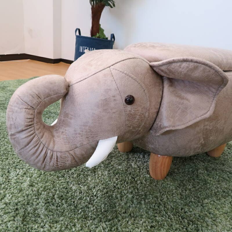 送料無料】メーカー欠品中 次回2月中旬入荷予定です 動物スツール 収納