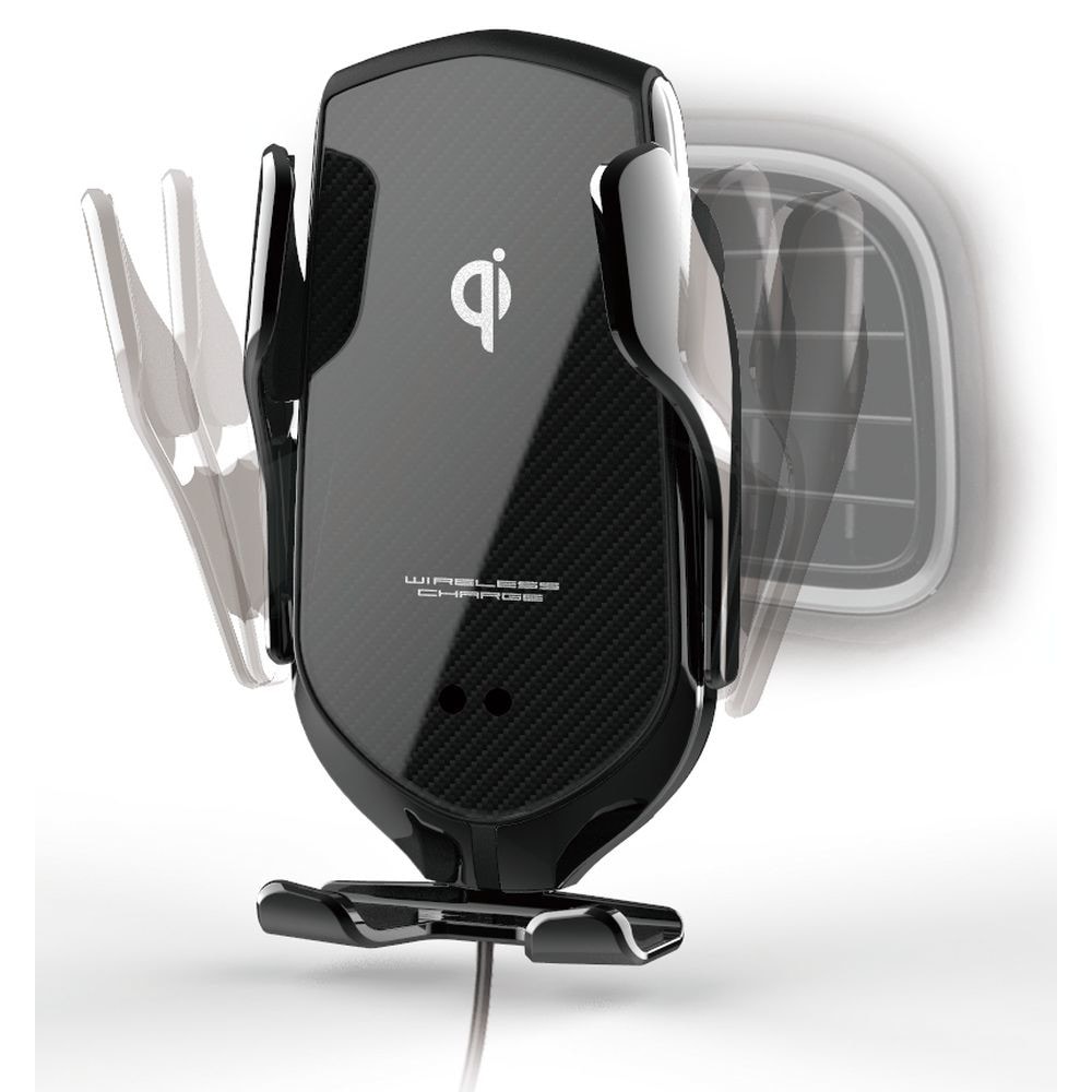 カシムラ ワイヤレス充電器 自動開閉ホルダー エアコン取付 KW-12