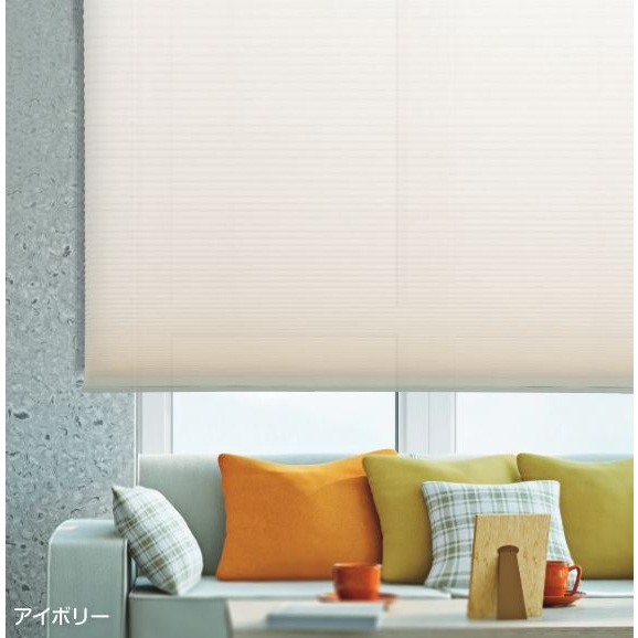 【送料無料】フルネス ハニカムシェード 彩 90×180cm プリーツシェード アイボリー L6319 【メーカー直送・代引不可・置配不可・配送地域限定】