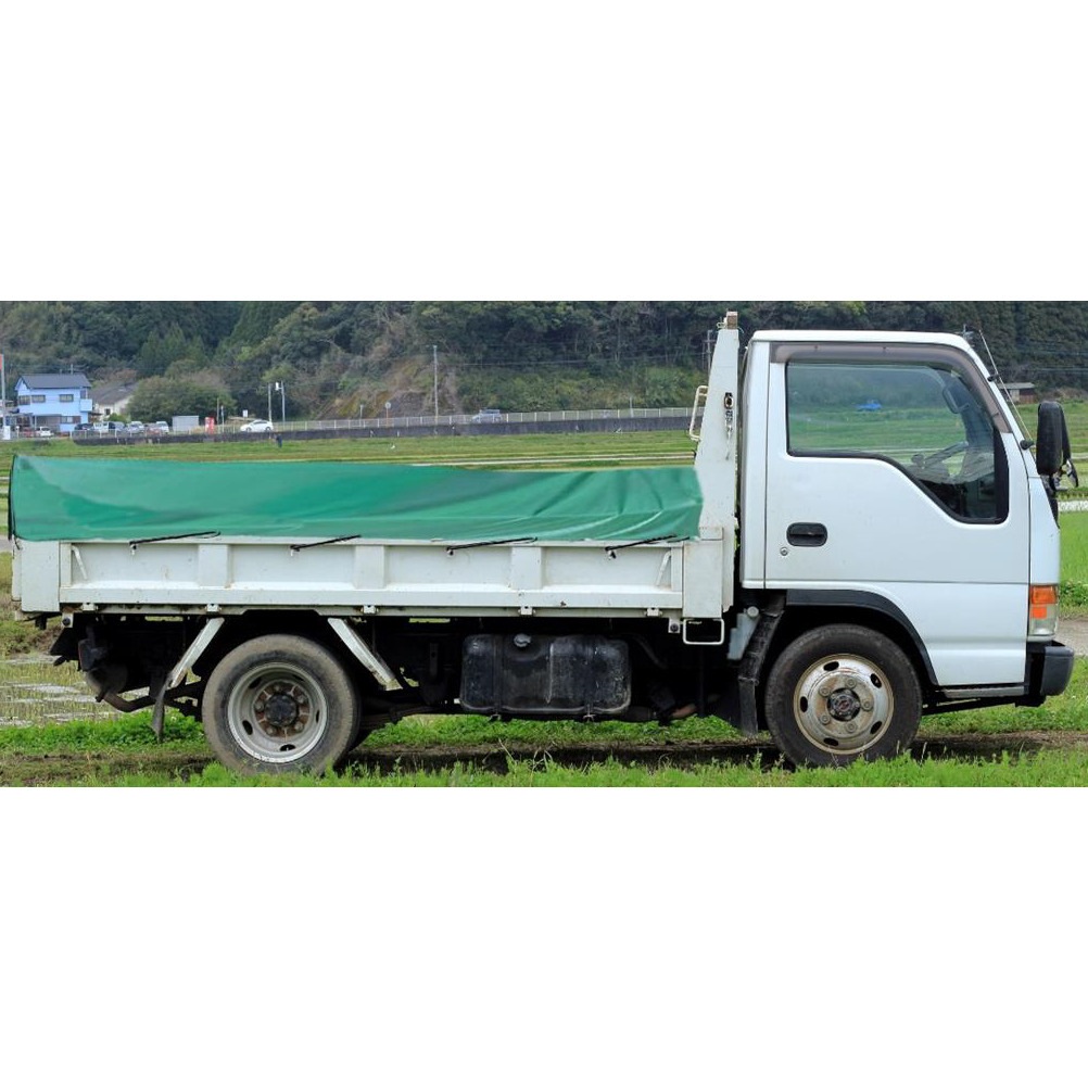 南栄工業 トラックシート軽トラック用(ゴム付10m) 175×210cm グリーン TS-10KL トラックシート TS-10｜トラック用品｜南榮工業株式会社
