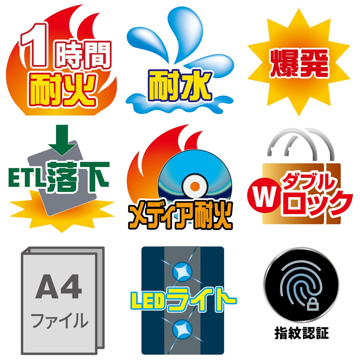 【送料無料】セントリー SENTRY 指紋認証型テンキー式 1時間耐火耐水金庫 JFW205BXL 【搬入サービス】 【メーカー直送・代引不可・置配不可】