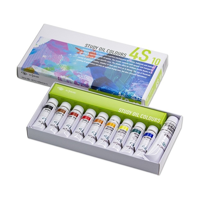 クサカベ 習作用油絵具セット 4S-10 (10色)
