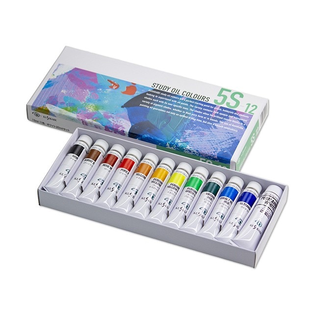 クサカベ 習作用油絵具セット 5S-12 (12色)