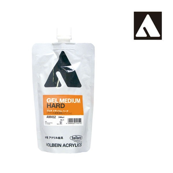 ホルベイン アクリリックメディウム AM452 300ml ジェルメディウムハードスタンドパック 14452