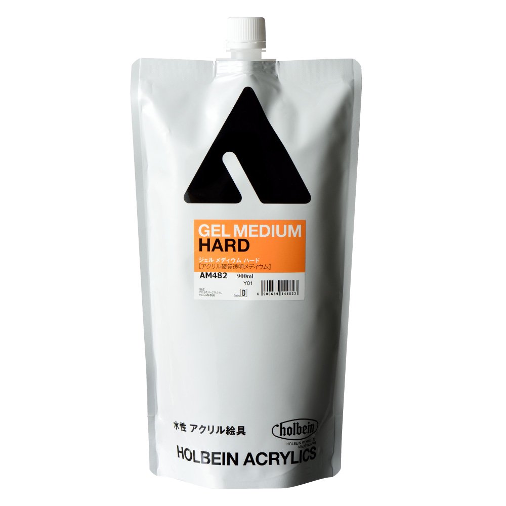 ホルベイン アクリリックメディウム AM482 900ml ジェルメディウムハードスタンドパック 14482