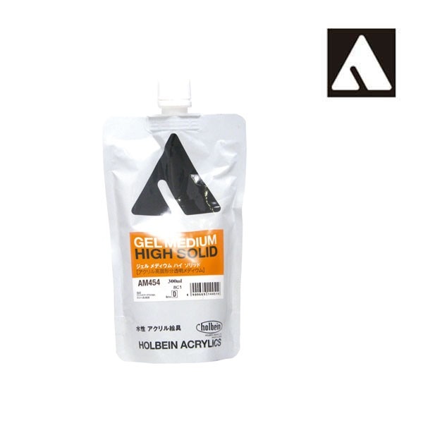 ホルベイン アクリリックメディウム AM454 300ml ジェルメディウムハイソリッドスタンドパック 14454
