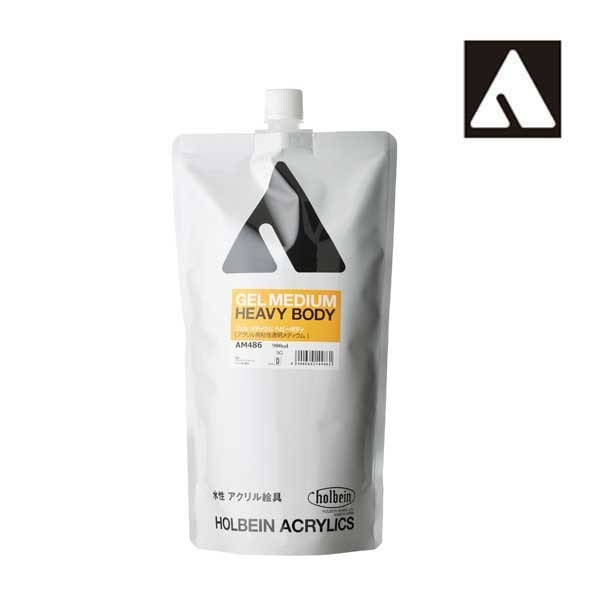 ホルベイン アクリリックメディウム AM486 900ml ジェルメディウムヘビーボディスタンドパック 14486