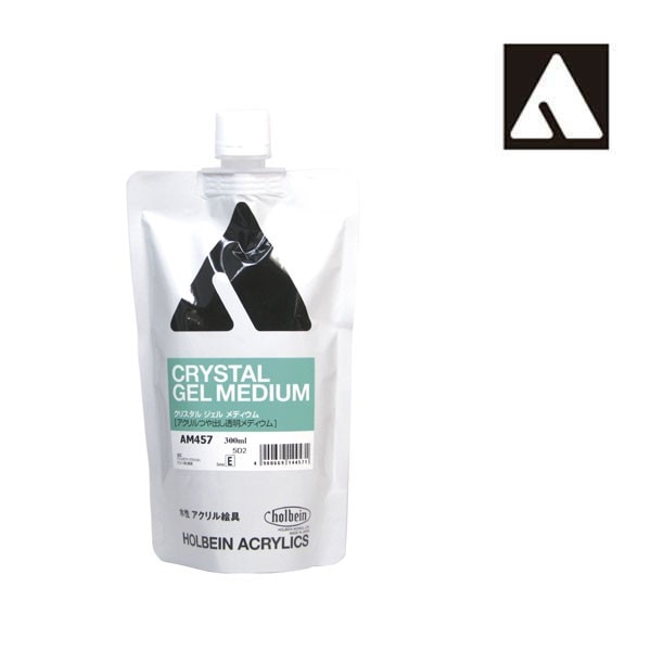ホルベイン アクリリックメディウム AM457 300ml クリスタルジェルメディウムスタンドパック 14457