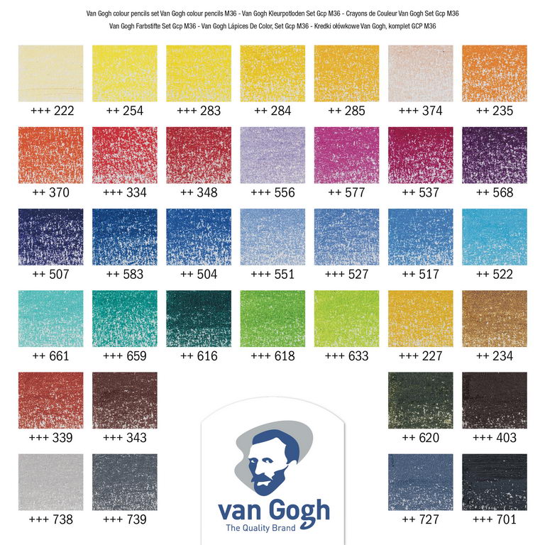 VAN GOCH 色鉛筆 ヴァンゴッホ水彩色鉛筆 60色セット（メタルケース入り