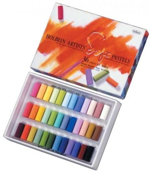 ホルベインアーチストソフトパステル S952 36色セット 描き味なめらか
