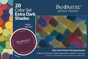 ホルベイン パンパステル 30207 20色セット エクストラダーク シェード
