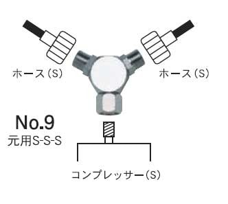 ホルベイン トリコン 3ツ又ジョイント No.9 元用S-S-S 564209