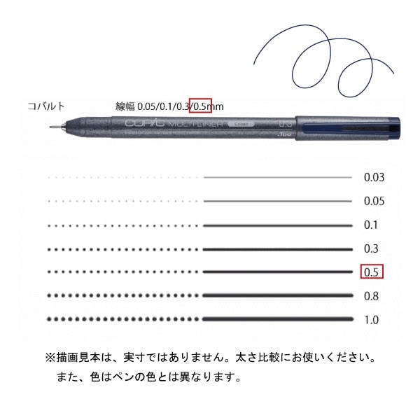 コピックマルチライナー コバルト 0．5