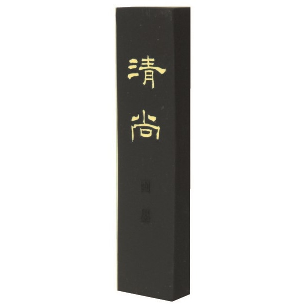 墨運堂 固形墨 清尚(絵入) 1.5丁型 22.5ｇ (23×89×10mm) 08503 青みの強い灰蒼色の青