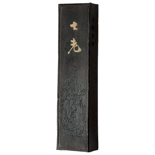 墨運堂 固形墨 七老 5.0丁型 75ｇ(31×125×16mm) 02622 漢字作品用墨（高級油煙墨）