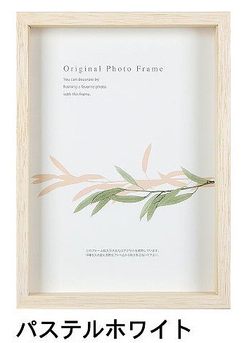 アートボックスフレーム(高さ35mm) パステルホワイト 大衣(たいころ)サイズ (394×509mm)  APJ アートプリントジャパン