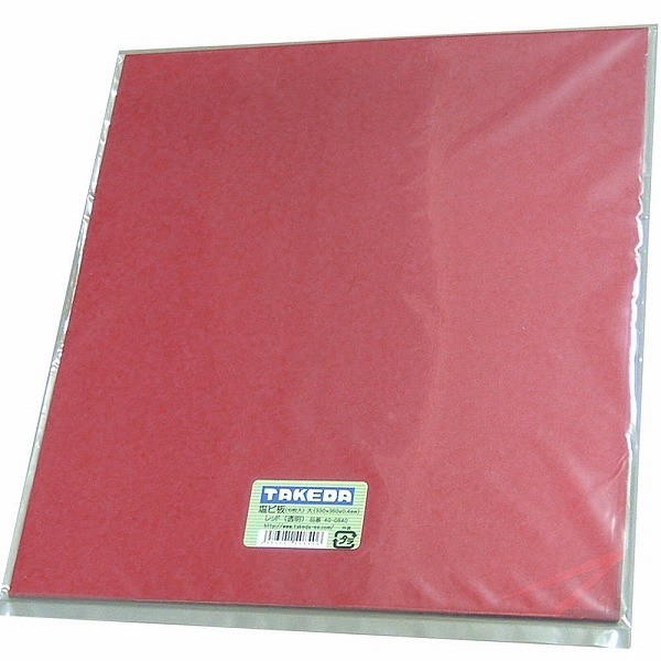 タケダモケイ  塩ビ大型板 40-0840  レッド（透明両面ツヤ） 10枚入 330x360x0.4mm