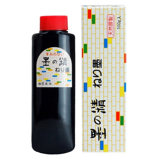 墨運堂 練墨 100g (46×30×144mm) 11202 天然膠製液体墨
