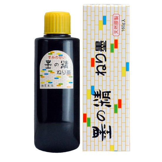 墨運堂 練墨 160g (52×40×154mm) 11203 天然膠製液体墨