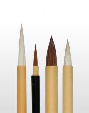 長栄堂 絵手紙 絵手紙筆セット中級用 品番：66200