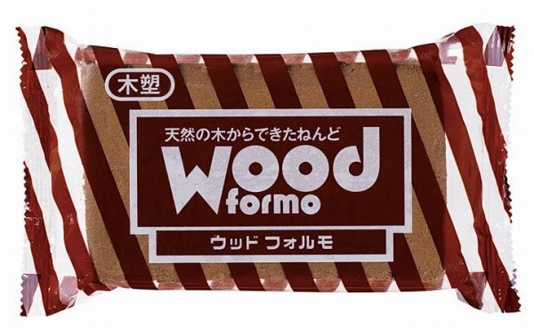 [30個入／箱] パジコ 木質粘土 ウッドフォルモ [茶色] 500g 【品番:303717】